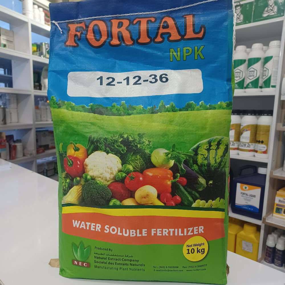 کود NPK 12.12.36 فورتال اردنی واردات سروش باران ۱۰ کیلو گرمی